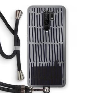 CaseCompany Moroccan stripes: Xiaomi Redmi 9 Transparant Hoesje met koord