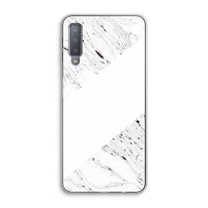 CaseCompany Biggest stripe: Samsung Galaxy A7 (2018) Transparant Hoesje