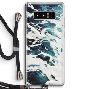 CaseCompany Golven: Samsung Galaxy Note 8 Transparant Hoesje met koord