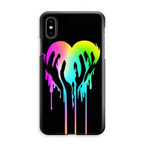 CaseCompany Hold My Heart: iPhone XS Max Volledig Geprint Hoesje