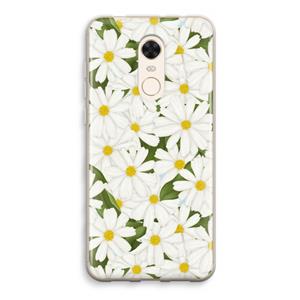 CaseCompany Summer Daisies: Xiaomi Redmi 5 Transparant Hoesje