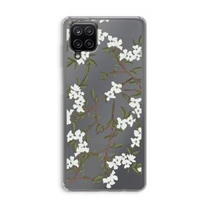 CaseCompany Blossoming spring: Samsung Galaxy A12 Transparant Hoesje