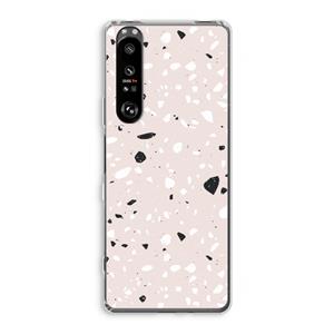 CaseCompany Terrazzo N°20: Sony Xperia 1 III Transparant Hoesje