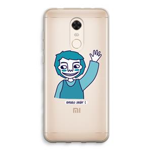 CaseCompany Zwaai: Xiaomi Redmi 5 Transparant Hoesje