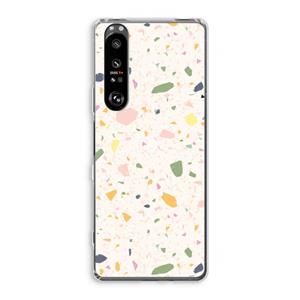 CaseCompany Terrazzo N°21: Sony Xperia 1 III Transparant Hoesje