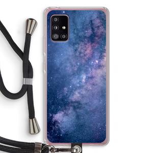 CaseCompany Nebula: Samsung Galaxy A51 5G Transparant Hoesje met koord