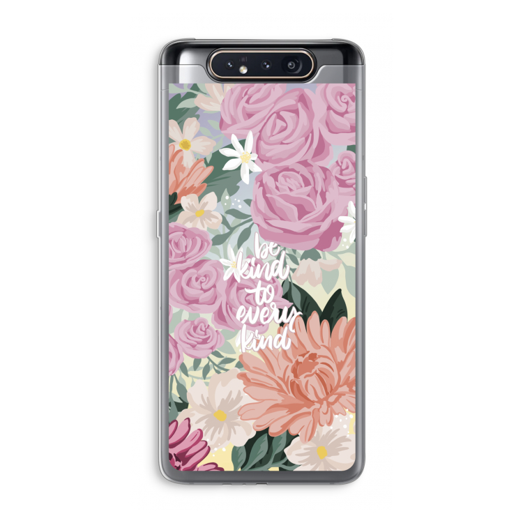 CaseCompany Kindness matters: Samsung Galaxy A80 Transparant Hoesje