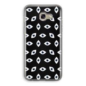 CaseCompany Eyes pattern: Samsung Galaxy A5 (2017) Transparant Hoesje