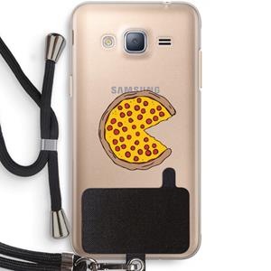 CaseCompany You Complete Me #2: Samsung Galaxy J3 (2016) Transparant Hoesje met koord