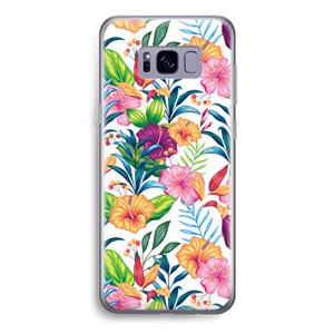CaseCompany Tropisch 2: Samsung Galaxy S8 Transparant Hoesje