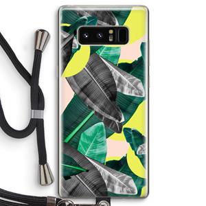 CaseCompany Fantasie jungle: Samsung Galaxy Note 8 Transparant Hoesje met koord