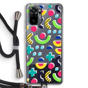 CaseCompany 8-bit N°1: Xiaomi Redmi Note 10 Pro Transparant Hoesje met koord