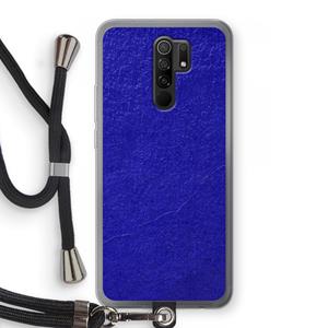 CaseCompany Majorelle Blue: Xiaomi Redmi 9 Transparant Hoesje met koord
