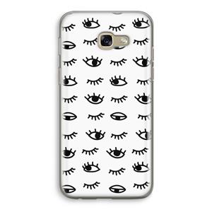 CaseCompany Eye pattern #2: Samsung Galaxy A5 (2017) Transparant Hoesje