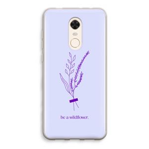 CaseCompany Be a wildflower: Xiaomi Redmi 5 Transparant Hoesje