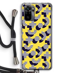 CaseCompany 8-bit N°3: Xiaomi Redmi Note 10 Pro Transparant Hoesje met koord