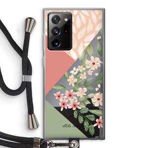 CaseCompany Sweet heaven geometrics: Samsung Galaxy Note 20 Ultra / Note 20 Ultra 5G Transparant Hoesje met koord