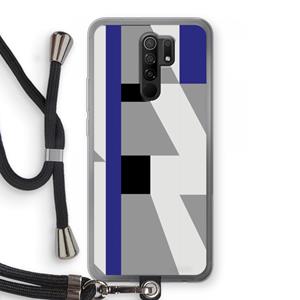 CaseCompany Gestalte 2: Xiaomi Redmi 9 Transparant Hoesje met koord