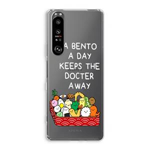 CaseCompany Bento a day: Sony Xperia 1 III Transparant Hoesje