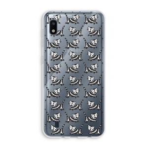 CaseCompany Zwarte poes: Samsung Galaxy A10 Transparant Hoesje