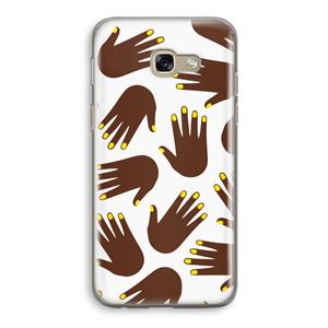 CaseCompany Hands dark: Samsung Galaxy A5 (2017) Transparant Hoesje