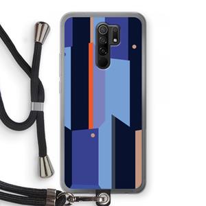 CaseCompany Gestalte 3: Xiaomi Redmi 9 Transparant Hoesje met koord