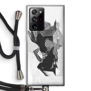 CaseCompany House: Samsung Galaxy Note 20 Ultra / Note 20 Ultra 5G Transparant Hoesje met koord