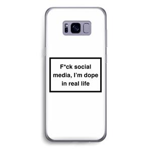 CaseCompany I'm dope: Samsung Galaxy S8 Transparant Hoesje