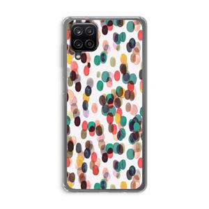 CaseCompany Tropical Dots: Samsung Galaxy A12 Transparant Hoesje