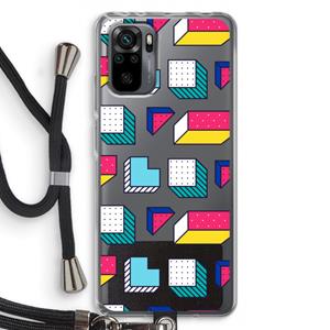 CaseCompany 8-bit N°7: Xiaomi Redmi Note 10 Pro Transparant Hoesje met koord