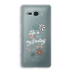 CaseCompany Tough Life: Sony Xperia XZ2 Compact Transparant Hoesje