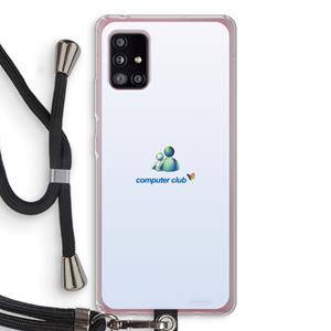 CaseCompany MSN: Samsung Galaxy A51 5G Transparant Hoesje met koord