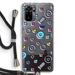 CaseCompany 8-bit N°9: Xiaomi Redmi Note 10 Pro Transparant Hoesje met koord