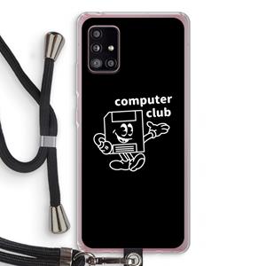 CaseCompany Floppyhead: Samsung Galaxy A51 5G Transparant Hoesje met koord