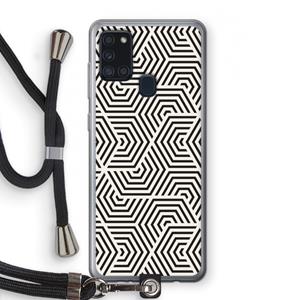 CaseCompany Magic pattern: Samsung Galaxy A21s Transparant Hoesje met koord