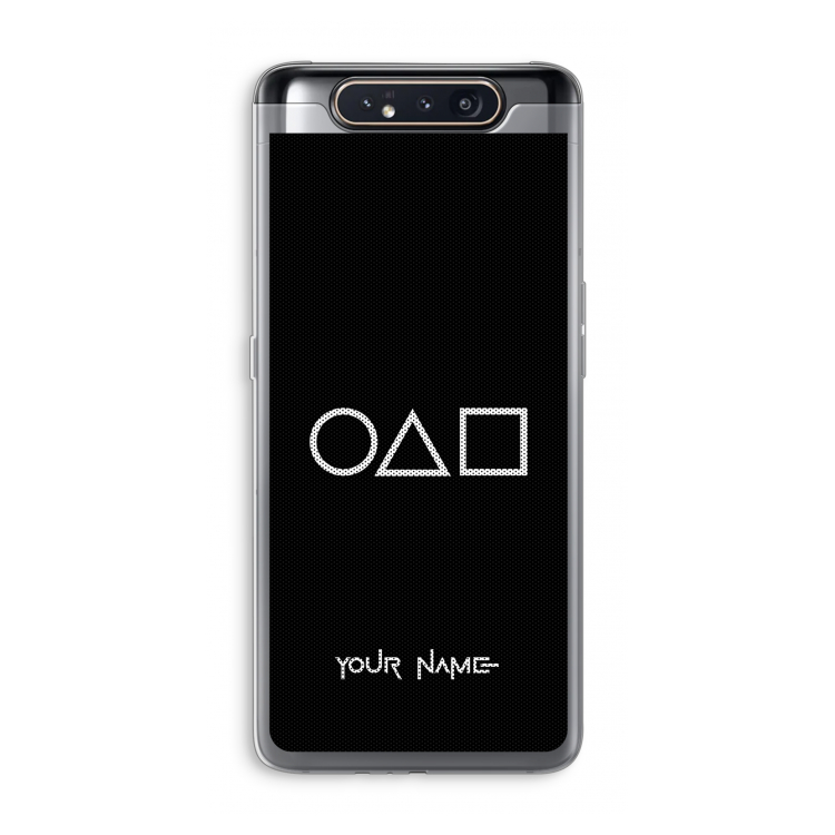CaseCompany Squid Game: Samsung Galaxy A80 Transparant Hoesje