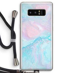 CaseCompany Fantasie pastel: Samsung Galaxy Note 8 Transparant Hoesje met koord
