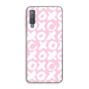 CaseCompany XOXO: Samsung Galaxy A7 (2018) Transparant Hoesje