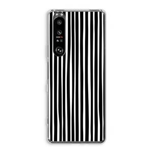 CaseCompany Stripes: Sony Xperia 1 III Transparant Hoesje