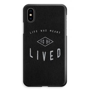CaseCompany To be lived: iPhone XS Max Volledig Geprint Hoesje