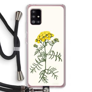 CaseCompany Tansy: Samsung Galaxy A51 5G Transparant Hoesje met koord