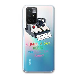 CaseCompany Smile: Xiaomi Redmi 10 Transparant Hoesje