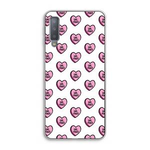 CaseCompany GIRL POWER: Samsung Galaxy A7 (2018) Transparant Hoesje