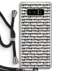CaseCompany Crazy shapes: Samsung Galaxy Note 8 Transparant Hoesje met koord