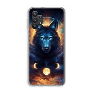 CaseCompany Wolf Dreamcatcher: Samsung Galaxy A32 5G Transparant Hoesje
