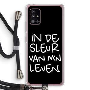 CaseCompany De Sleur: Samsung Galaxy A51 5G Transparant Hoesje met koord