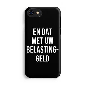 CaseCompany Belastinggeld - Zwart: iPhone 8 Tough Case