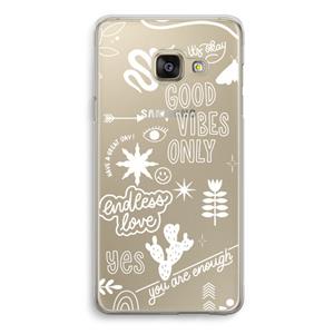 CaseCompany Good vibes: Samsung Galaxy A3 (2016) Transparant Hoesje