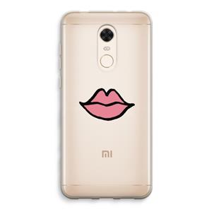 CaseCompany Kusje: Xiaomi Redmi 5 Transparant Hoesje