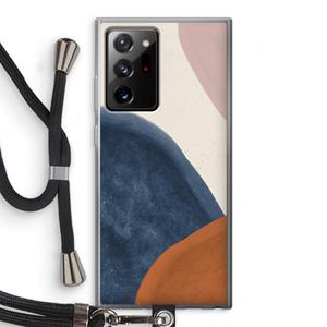 CaseCompany Geo #1: Samsung Galaxy Note 20 Ultra / Note 20 Ultra 5G Transparant Hoesje met koord